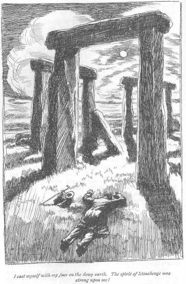 I cast myself with my face on the dewy earth. The spirit of Stonehenge was strong upon me!