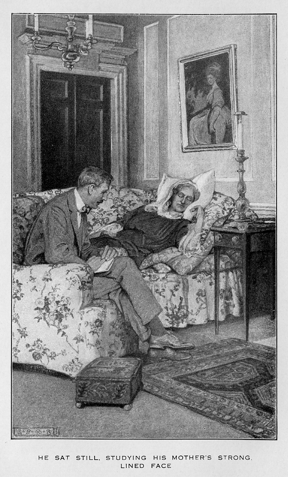 HE SAT STILL, STUDYING HIS MOTHER